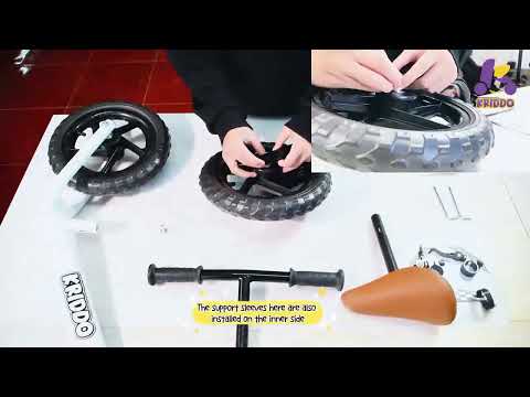 KRIDDO Balance Bike 2 Year Old Assembly Video (model KB002)