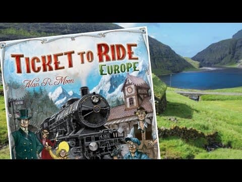 Ticket To Ride Europe Unboxing (+Simple Gameplay)