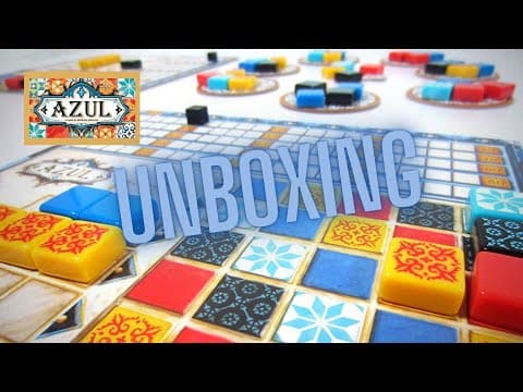 Azul Board Game Unboxing