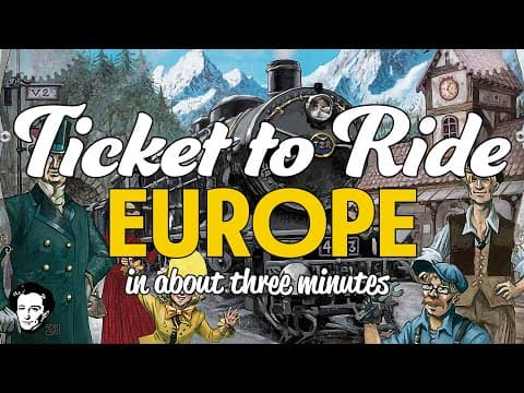 Ticket To Ride Europe in about 3 minutes