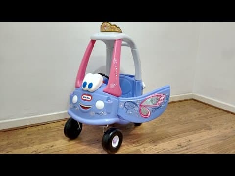 Pink Cozy Coupe Fairy Ride On Walkaround | Kids Fun Little Tikes Toy Review